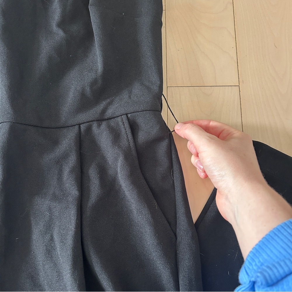 Rachel Roy Black Crossover Neck Jumpsuit - Picture 3 of 6